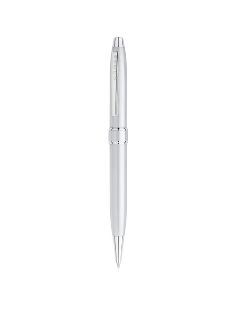 

Cross Silver-Toned Stratford Satin Chrome Ball Pen with Box