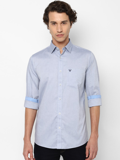 

Allen Solly Men Blue Slim Fit Casual Shirt