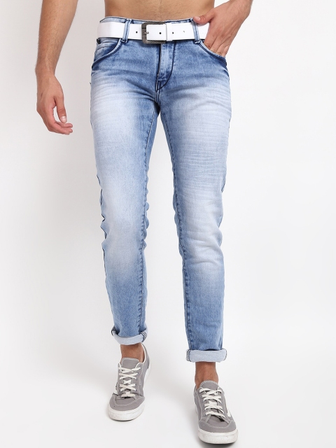 

V2 Value & Variety Men Blue Low Distress Heavy Fade Jeans
