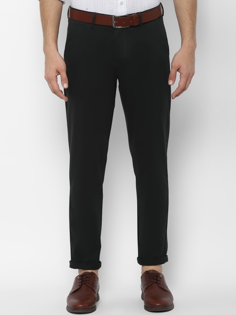

Allen Solly Men Black Slim Fit Regular Trousers Regular Trousers