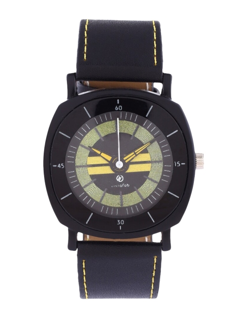 

Instafab Men Charcoal Grey Dial & Beige Analogue Watch CSMRW5004