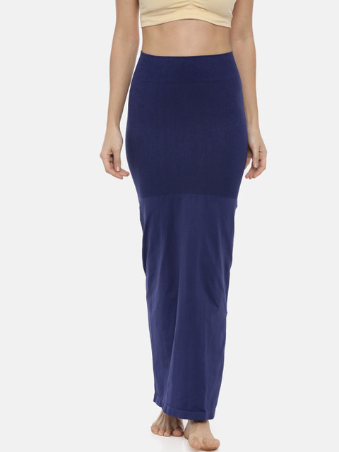 

GOLDSTROMS Women Blue Solid Saree Shapewear