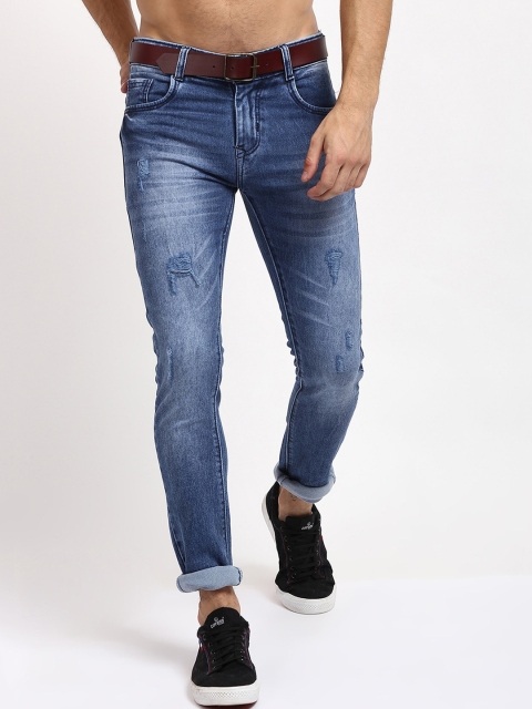 

V2 Value & Variety Men Blue Mildly Distressed Light Fade Jeans