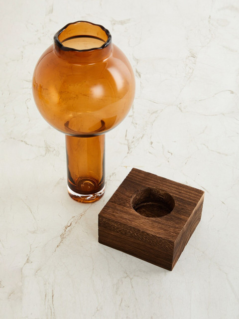 

Home Centre Brown Splendid Solid Glass Vase With Base