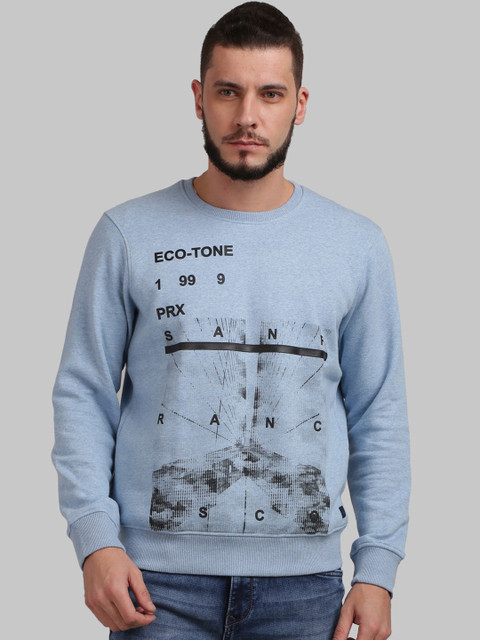

Parx Men Blue Printed Sweatshirt