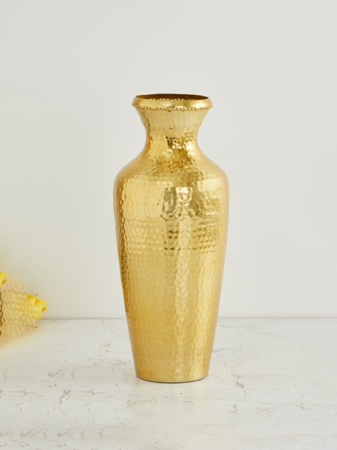 

Home Centre Gold-Colored Fiesta Textured Hammered Vase