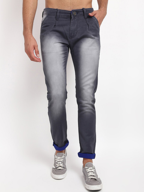 

V2 Value & Variety Men Grey Heavy Fade Jeans