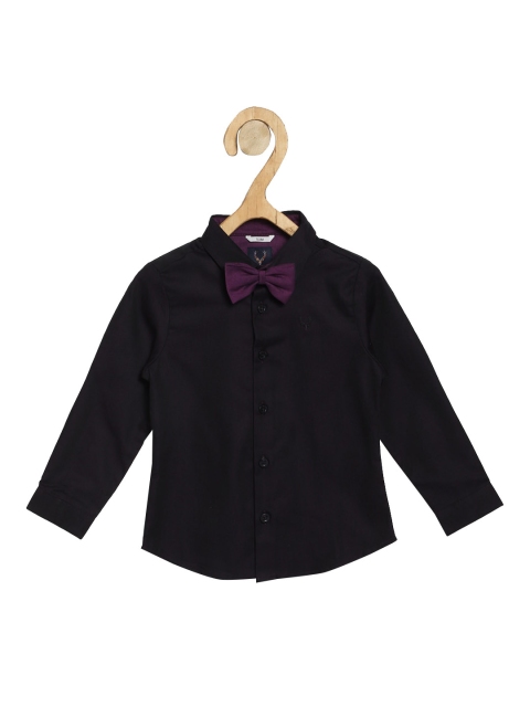 

Allen Solly Junior Boys Purple Regular Fit Solid Casual Shirt