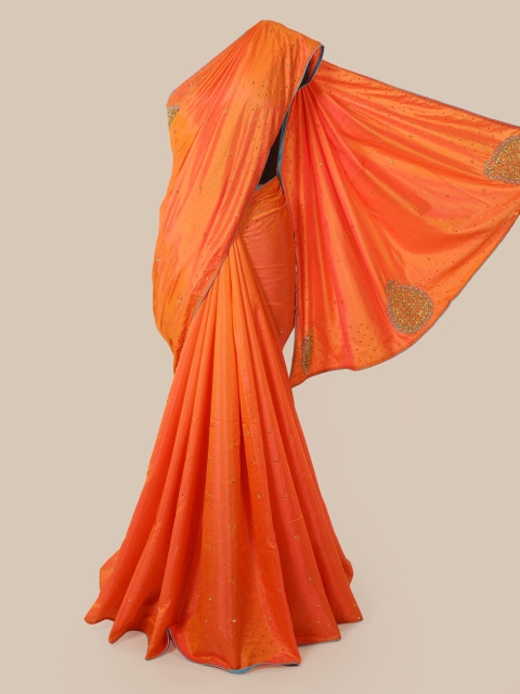 

Pothys Orange Art Silk Saree