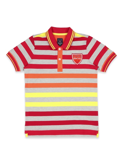 

Allen Solly Junior Boys Multi Striped Polo Collar T-shirt