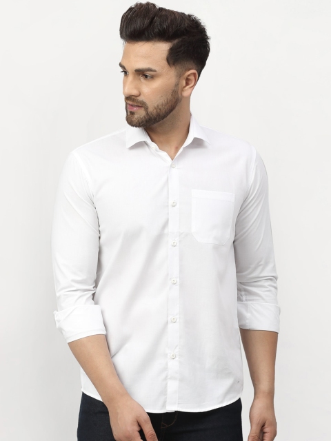 

JAINISH Men White Regular Fit Solid Casual Shirt