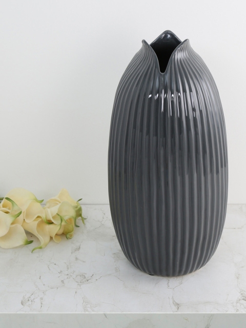 

Home Centre Charcoal Grey Marshmallow Textured Ceramic Vase
