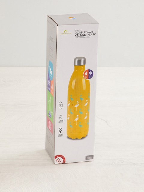 

Home Centre Mustard Yellow Creston-Orlin Printed Stainless Steel Round Flask 1000 ml
