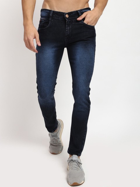 

V2 Value & Variety Men Navy Blue Light Fade Jeans