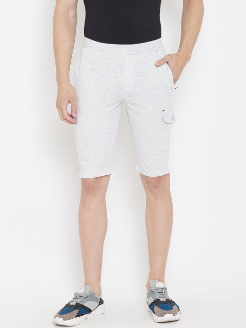 

Okane Men Grey Solid Regular Fit Sports Shorts