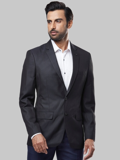 

Raymond Men Blue Solid Single-Breasted Formal Blazer