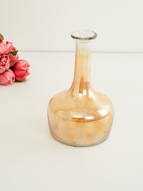 

Home Centre Gold-Toned Fiesta Surahi Glass Vase