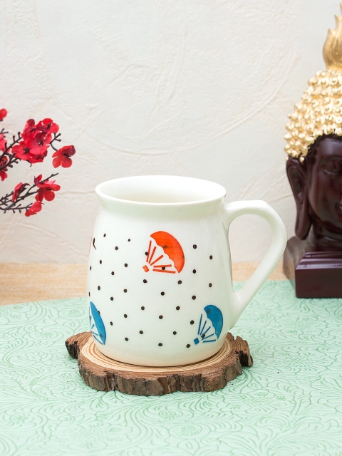

WISHTANK White & Black Printed Ceramic Mugs 300 ml