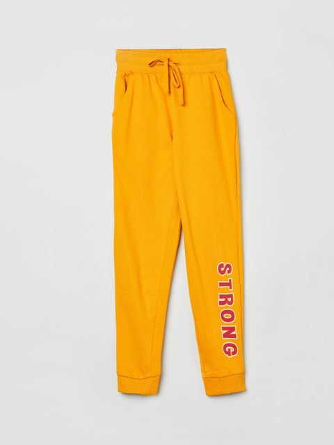 

max Girls Yellow Joggers Trousers