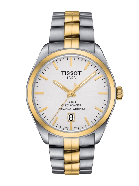 

TISSOT Men Silver-Toned Analogue Watch T1014082203100