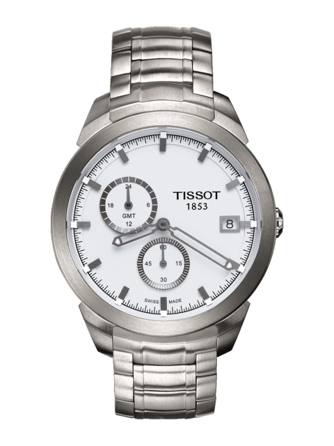 

TISSOT Men Silver-Toned Analogue Watch T0694394403100