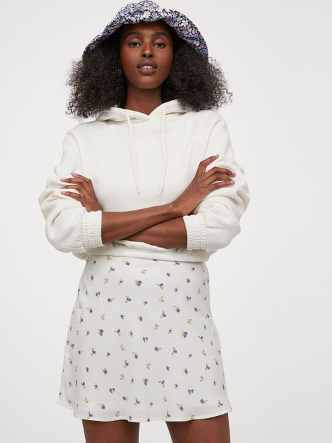 

H&M Women White A-line Skirt
