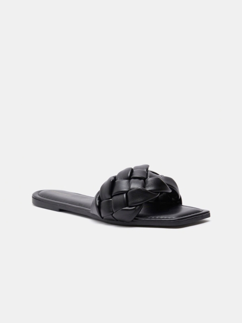 

shoexpress Women Black Open Toe Flats