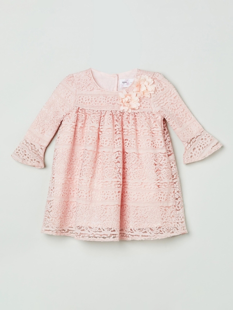 

max Pink Floral A-Line Dress