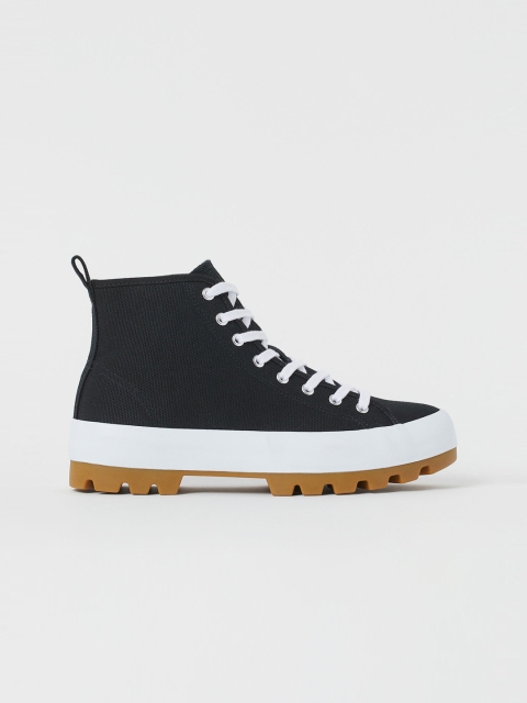

H&M Womans Black Trainer boots