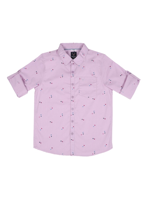 

Allen Solly Junior Boys Purple Regular Fit Printed Casual Shirt