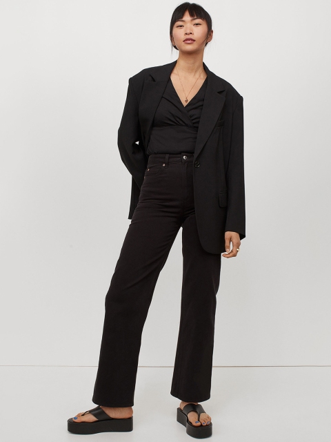 

H&M MAMA Women Black Cotton Nursing Top