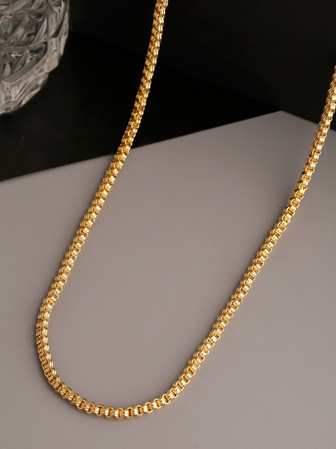 

Tistabene Men Gold-Toned Alloy Gold-Plated Chain
