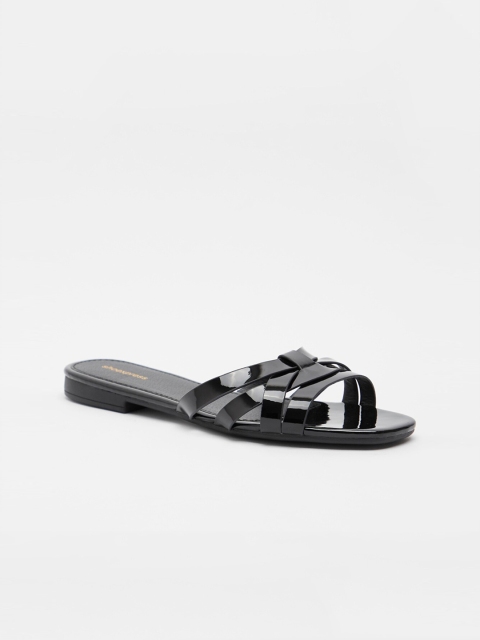 

shoexpress Women Black Open Toe Flats