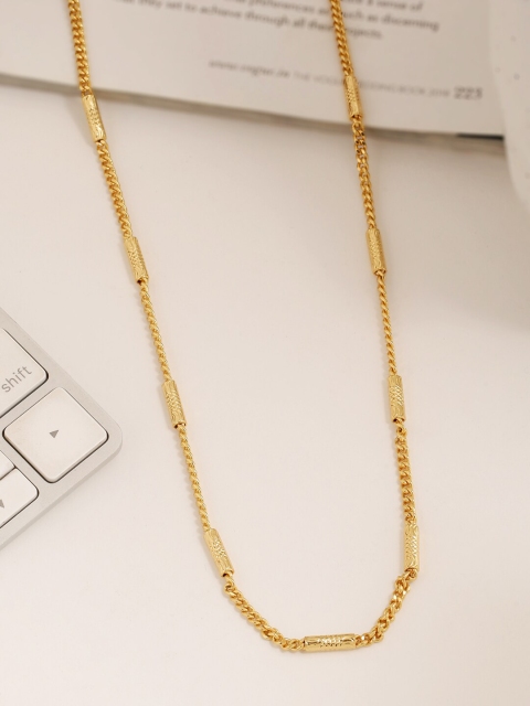 

Tistabene Men Gold-Toned Alloy Contemporary Modern Link Chain