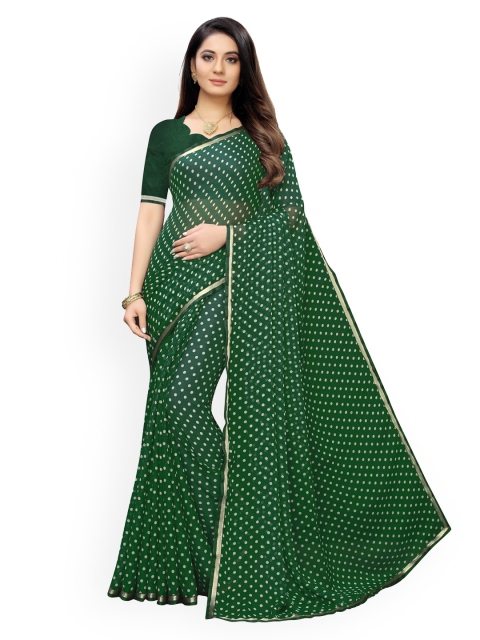 

KALINI Green Printed Chiffon Saree