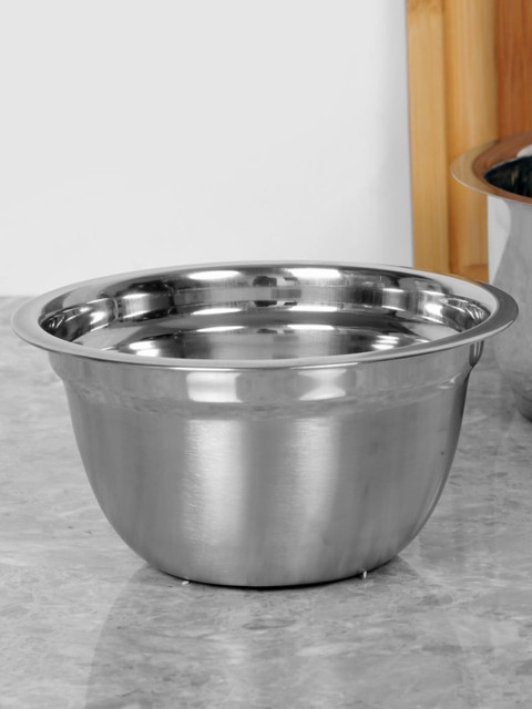 

Home Centre Silver-Toned Solid Stainless Steel Mixing Bowl