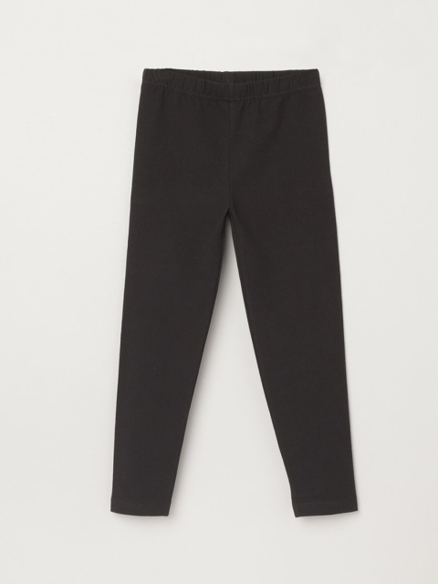 

max Girls Black Solid Leggings