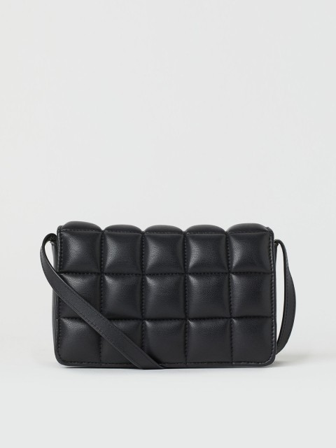

H&M Women Black Quilted Mini Bag