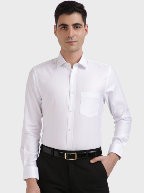 

ColorPlus Men White Tailored Fit Casual Shirt