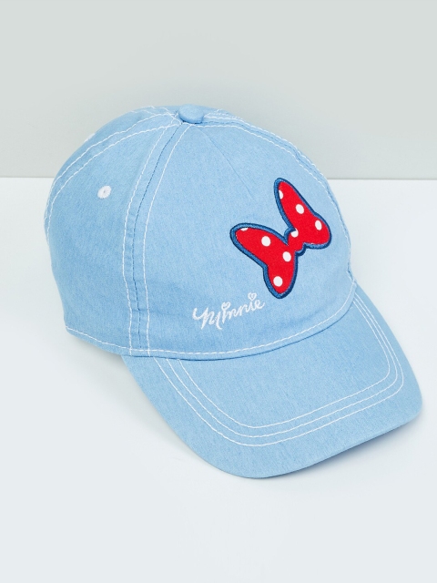 

max Girls Blue & Red Bow Embroidered Baseball Cap