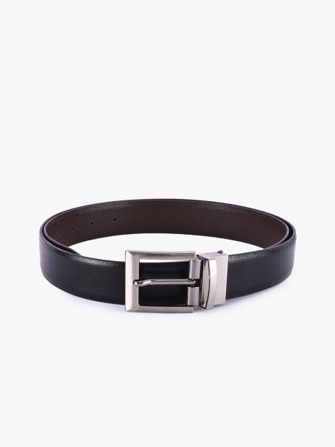 

BuckleUp Men Black & Brown Textured Belt