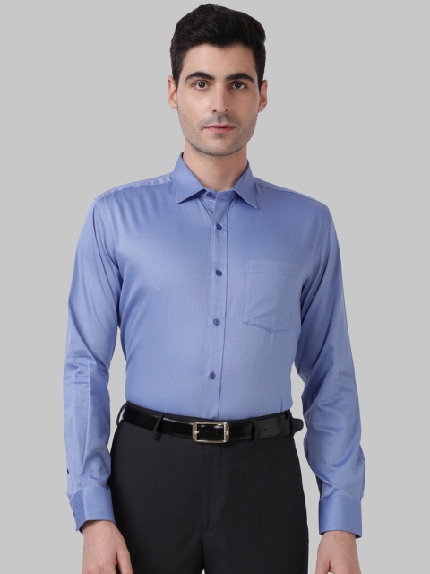 

Park Avenue Men Blue Solid Formal Shirt