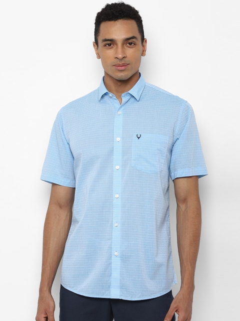 

Allen Solly Men Blue Slim Fit Solid Casual Shirt