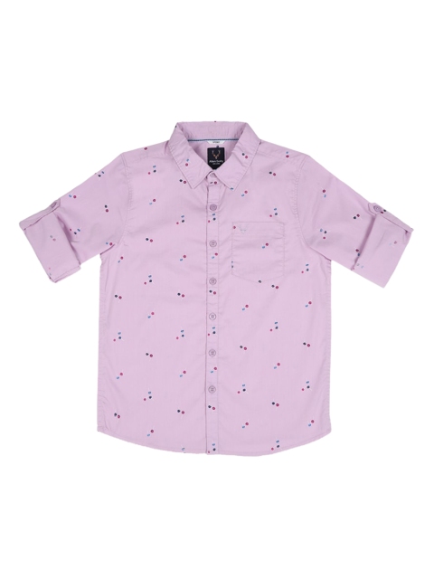 

Allen Solly Junior Boys Purple Regular Fit Printed Casual Shirt