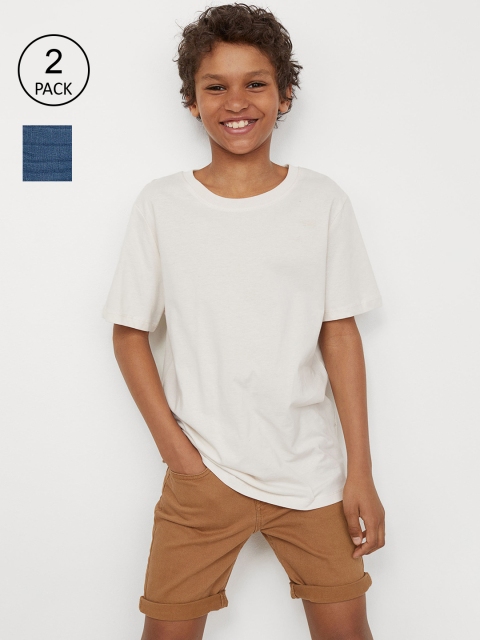 

H&M Boys 2-Pack Solid Shorts, Blue