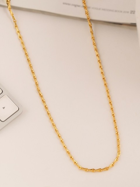 

Tistabene Men Gold-Plated Alloy Gold-Plated Chain