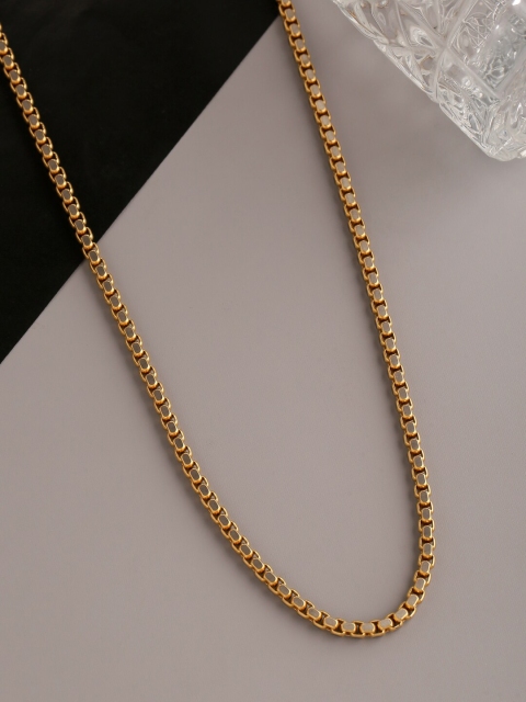 

Tistabene Men Gold Classic Stainless Steel Dual Tone Links Chain