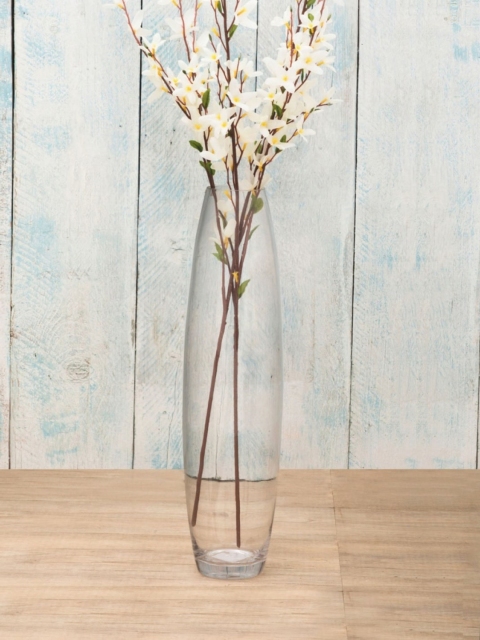 

Home Centre Transparent Solid Contour Beverly Bianca Flower Vase