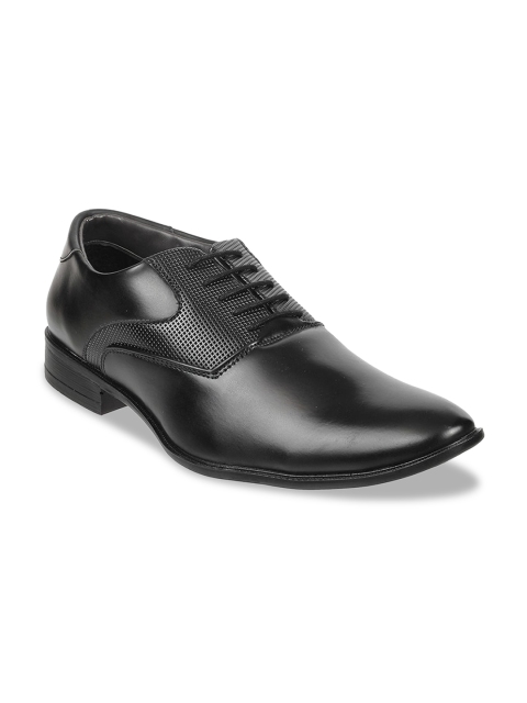 

WALKWAY by Metro Men Black Textured Formal Oxfords