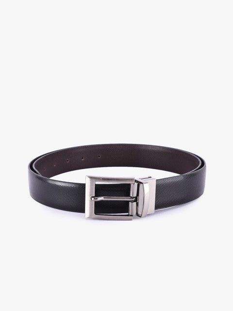 

BuckleUp Men Black & Brown Textured Belt